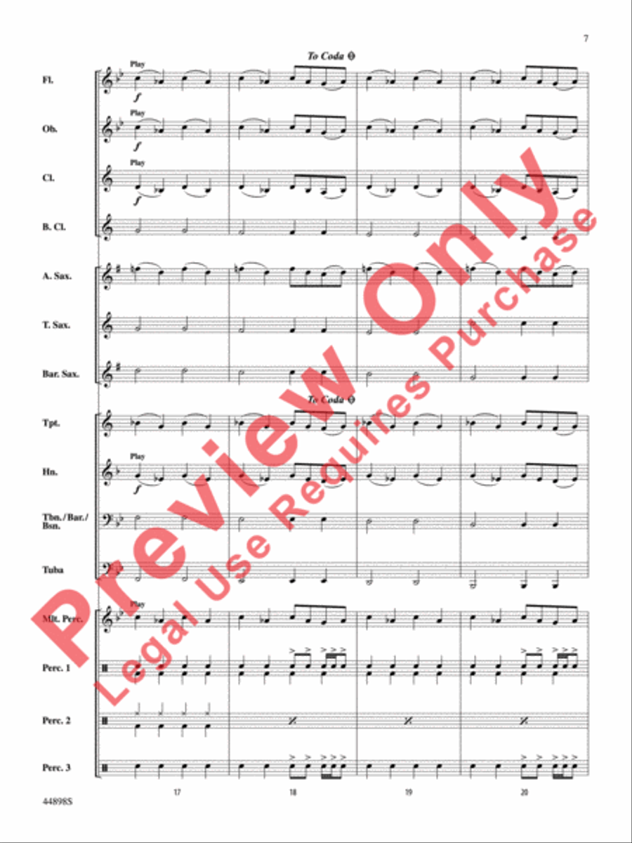 Ghostbusters (from Ghostbusters) Concert Band scores gallery preview page 8