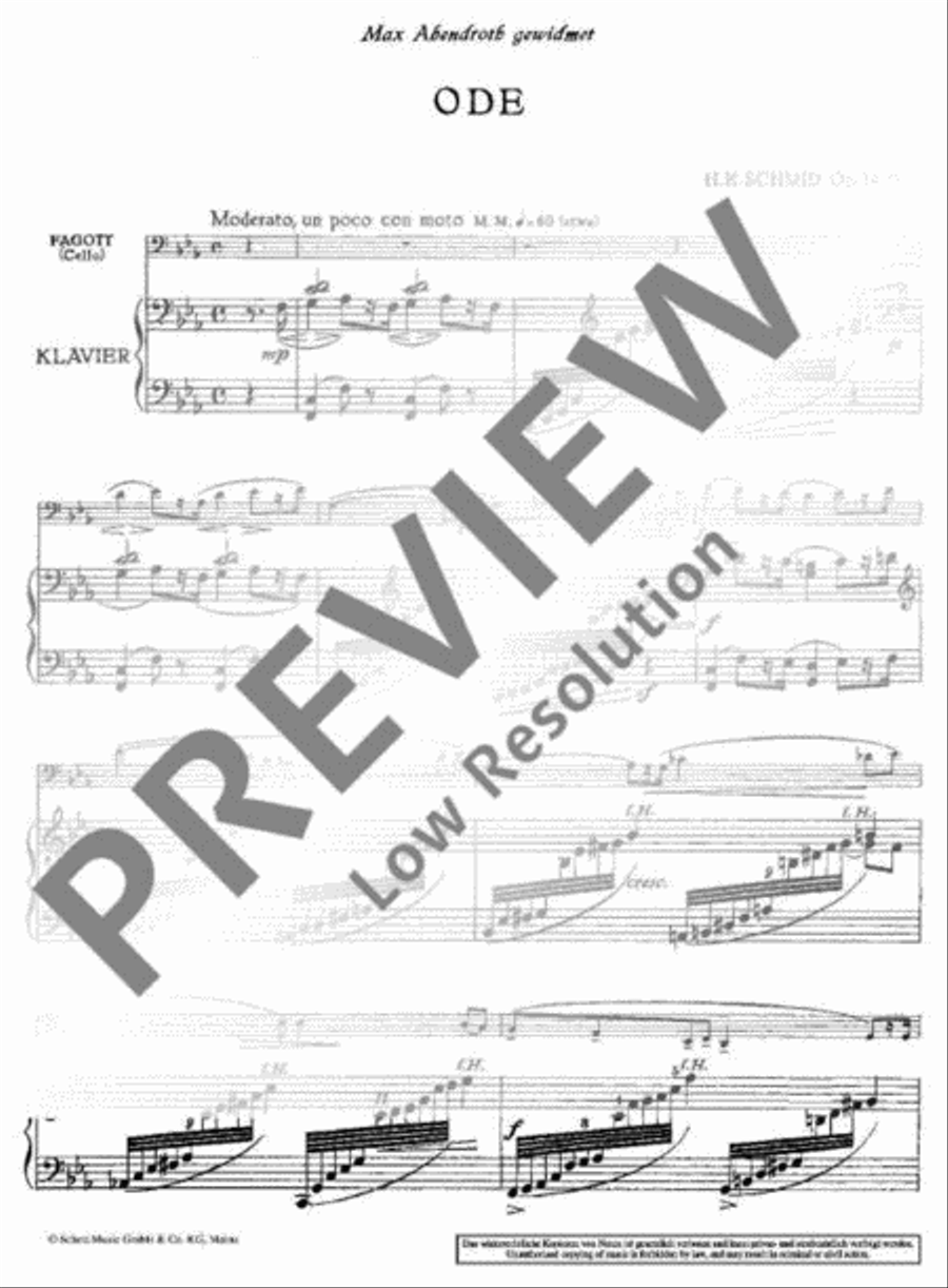 Ode Ode Bassoon Solo scores gallery preview page 4