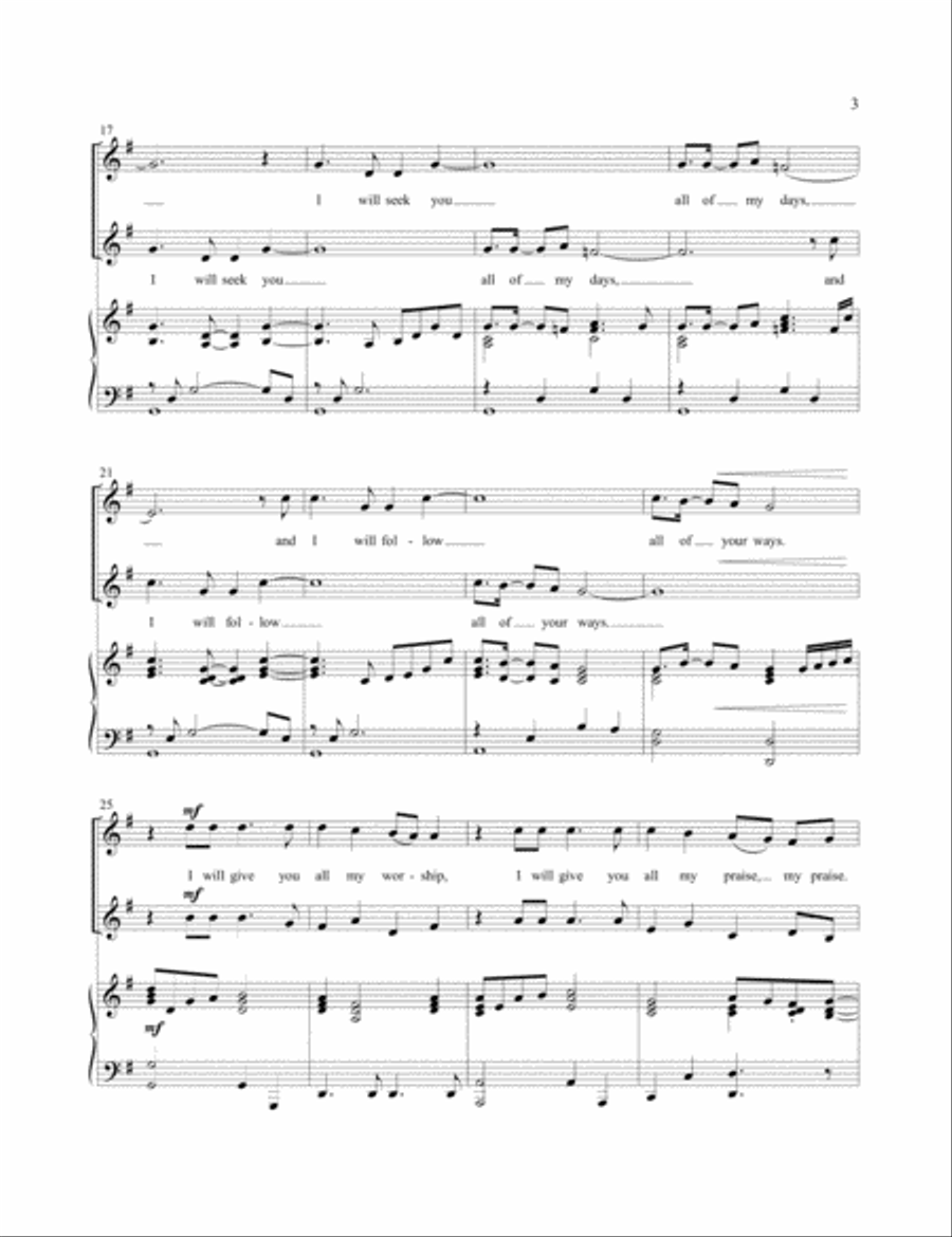 Praise Songs for Two Voices Medium Voice scores gallery preview page 3