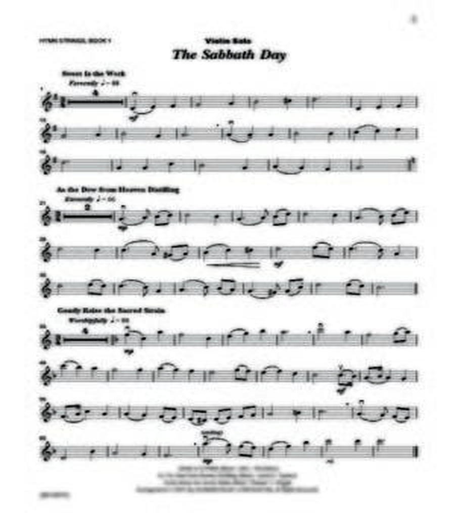 Hymn Strings Book 1 - Violin Hymn Strings Book 1 - Violin Violin Solo scores gallery preview page 2