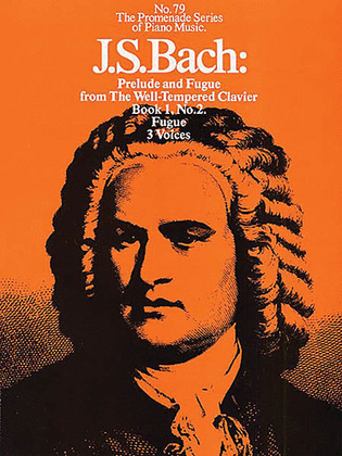 Book cover for J.S Bach: Prelude and Fugue: Well Tempered Clavier Book 1, No.2 (No.79)