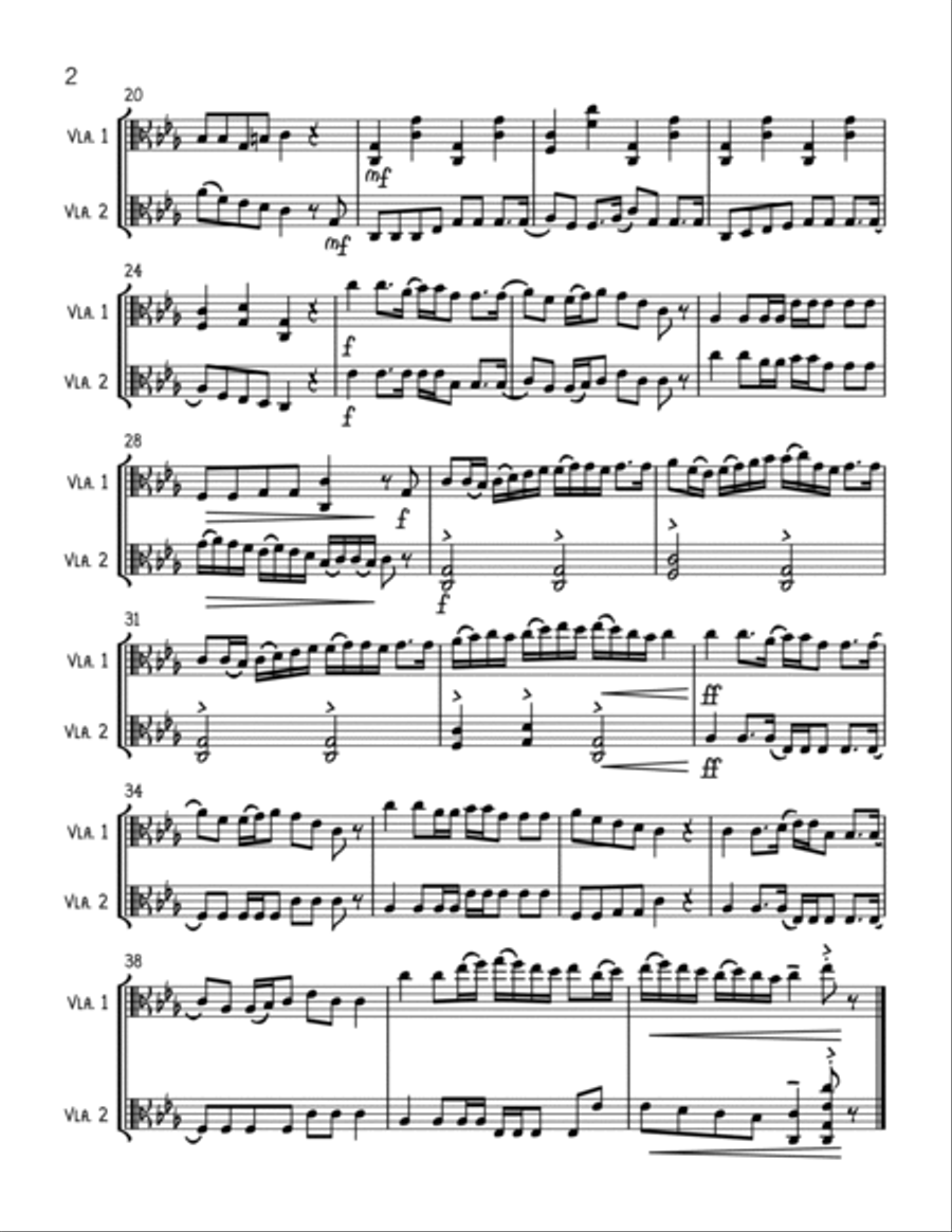 The Wellerman Sea Shanty - Viola Duet image number null