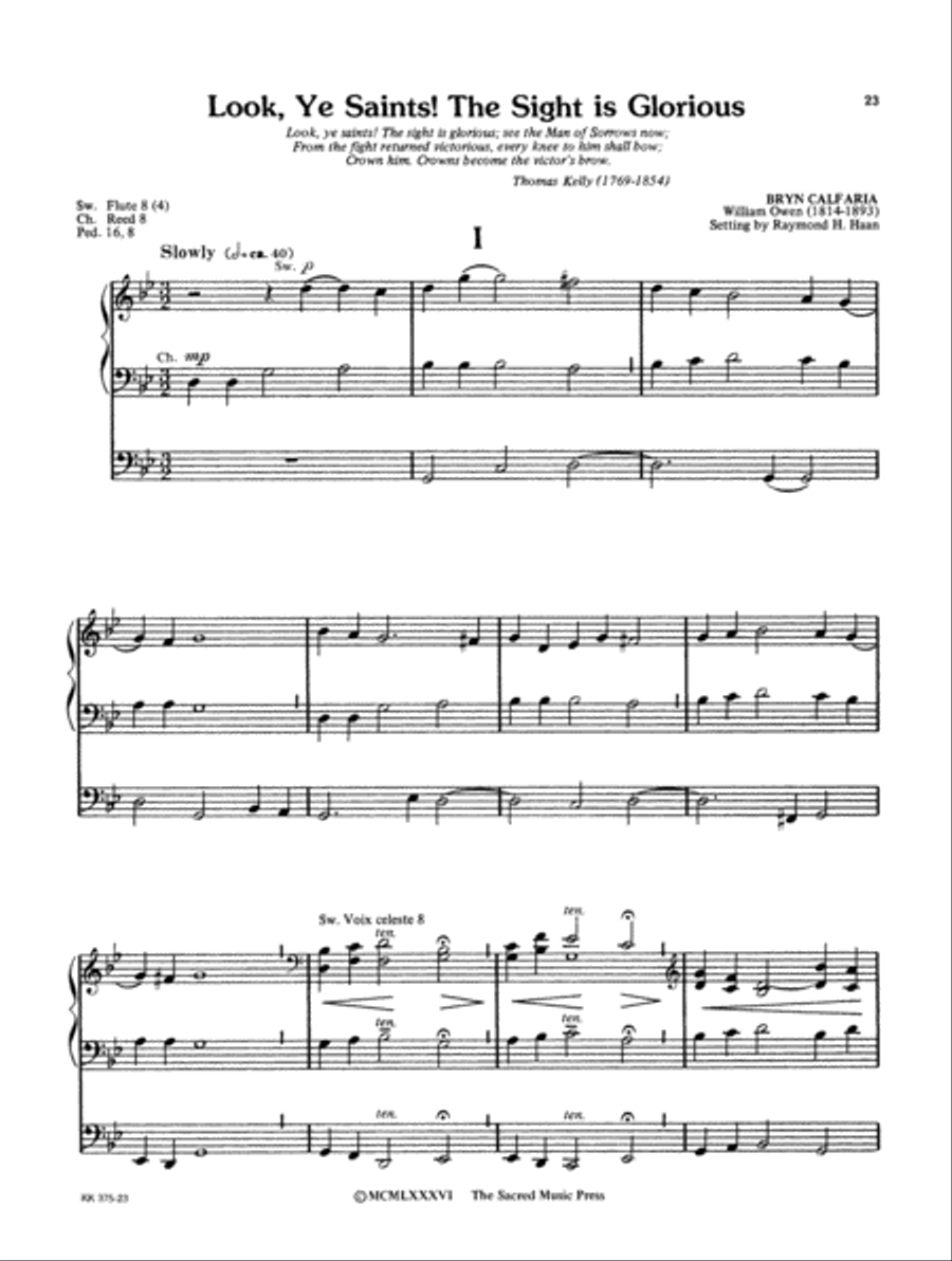 Organ Music for Lent and Easter Organ Solo scores gallery preview page 8
