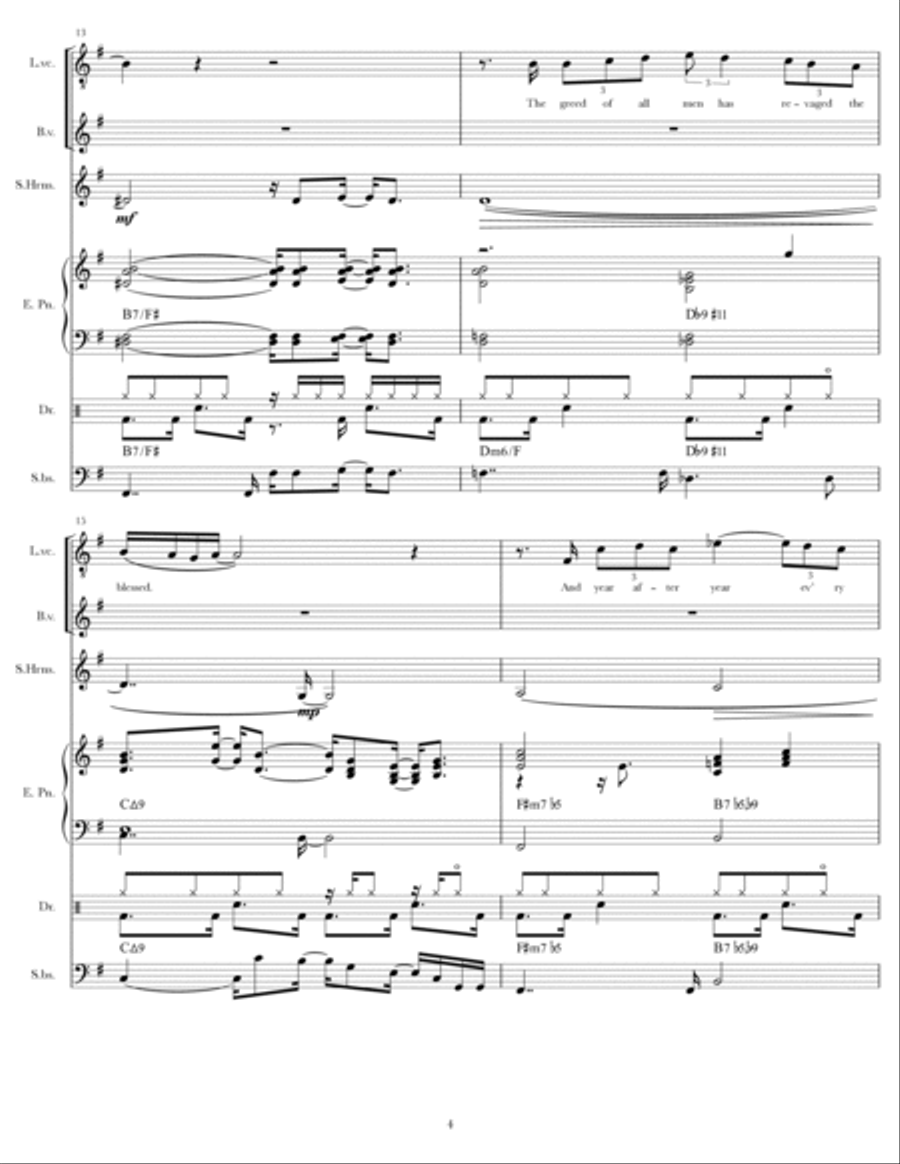 Summers Of My Life Jazz Ensemble scores gallery preview page 4