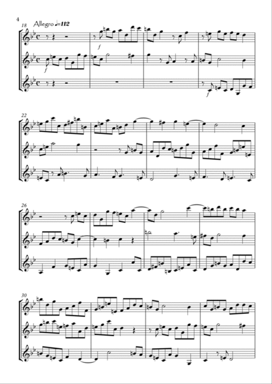 Sonata No.3 Sonata No.3 Woodwind Trio scores gallery preview page 4