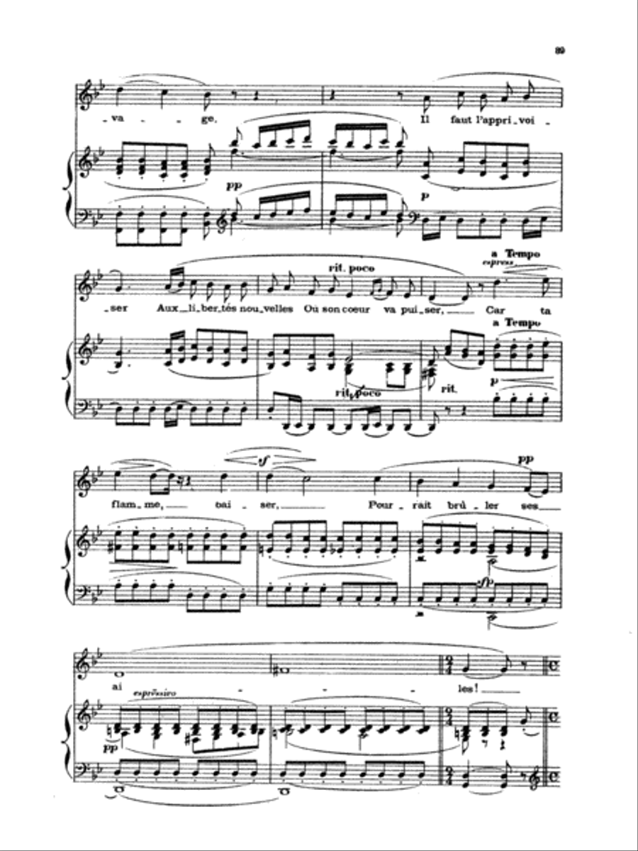 Chabrier: Recueil de Melodies Voice scores gallery preview page 2