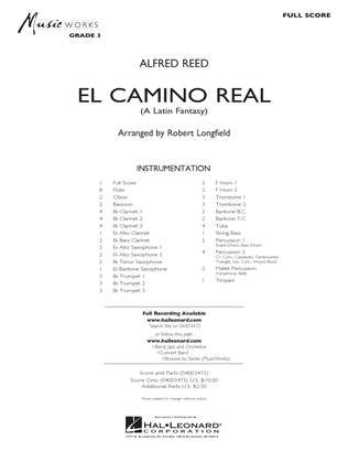 El Camino Real - Conductor Score (Full Score)