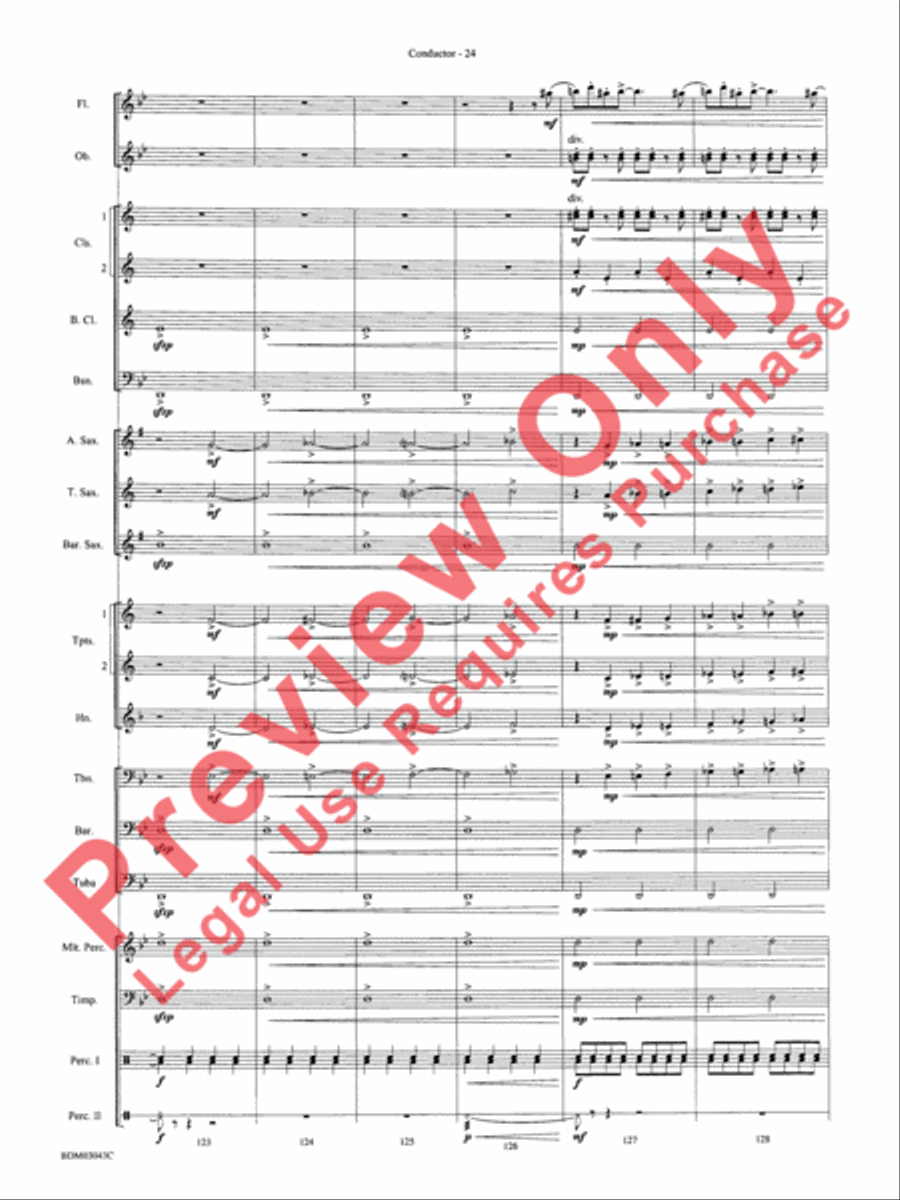 The Great Steamboat Race The Great Steamboat Race Concert Band scores gallery preview page 27