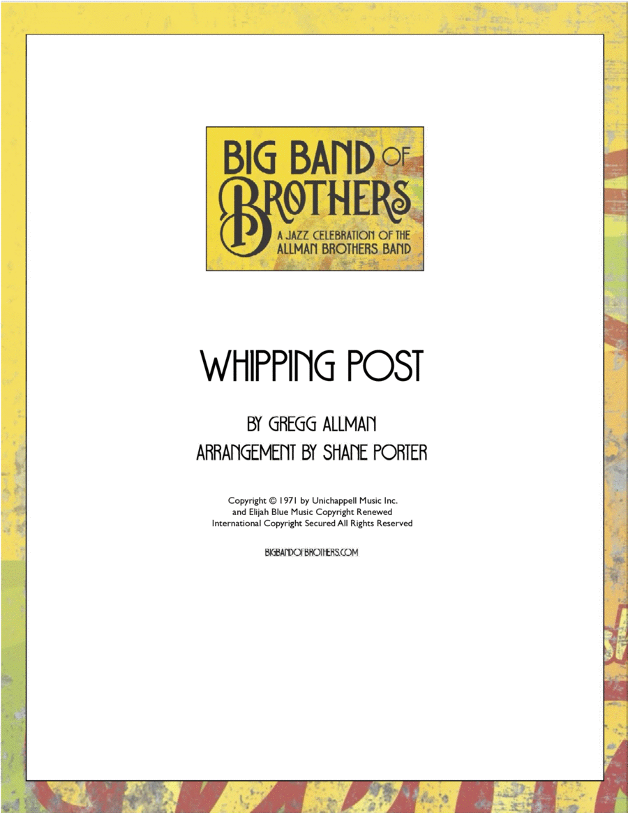 Whipping Post Jazz Ensemble scores gallery preview page 1
