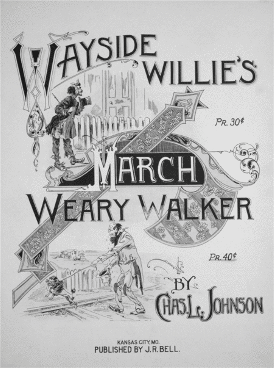 Wayside Willie's March. Weary Walker Piano Solo scores gallery preview page 1