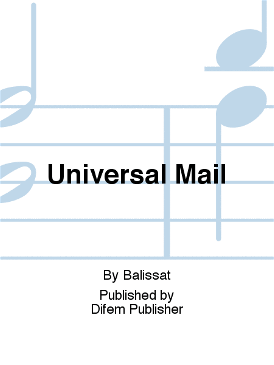 Universal Mail Concert Band scores gallery preview page 1