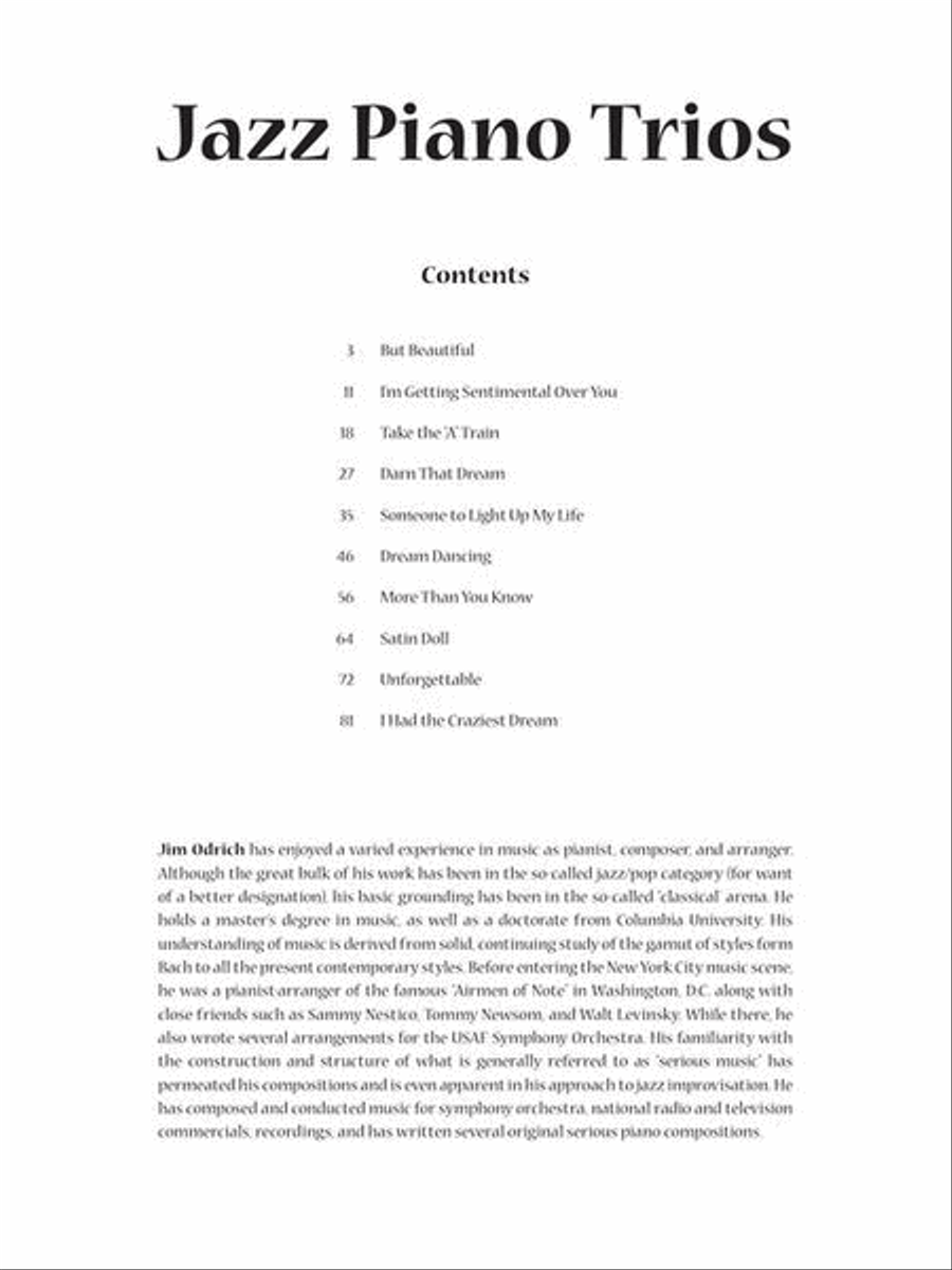 Jazz Piano Trios Jazz Piano Trios Violin scores gallery preview page 4