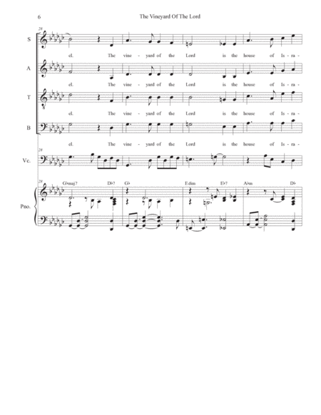 The Vineyard Of The Lord (Tenor Solo and SATB) image number null