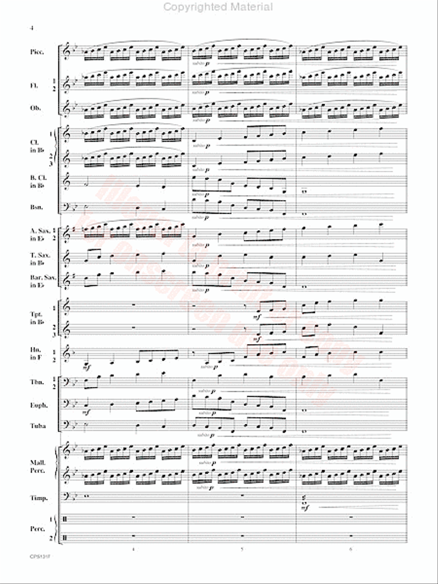 Crown and Scepter Concert Band scores gallery preview page 5
