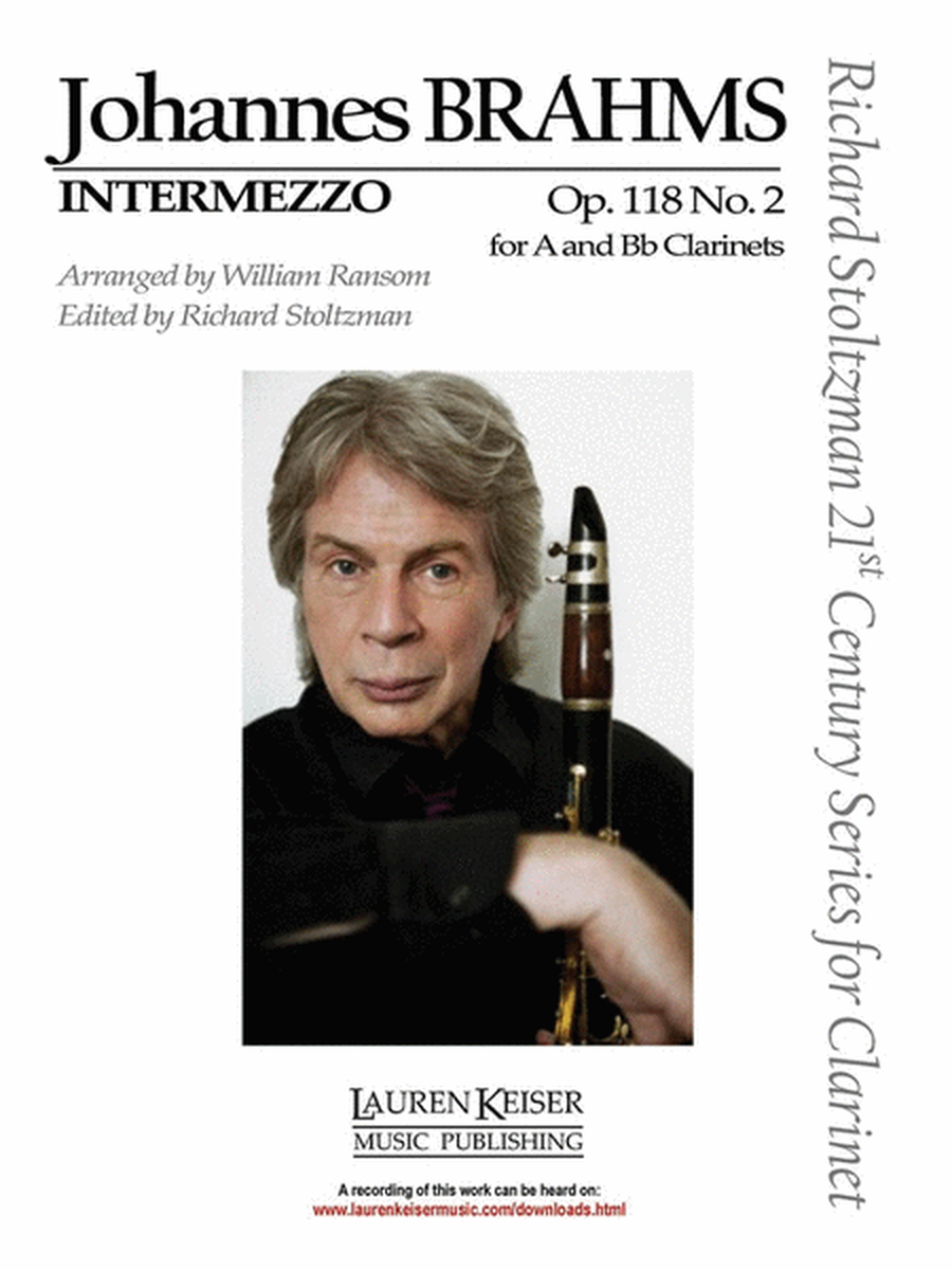 Intermezzo Op 118 No 2 A & Bb Clarinet