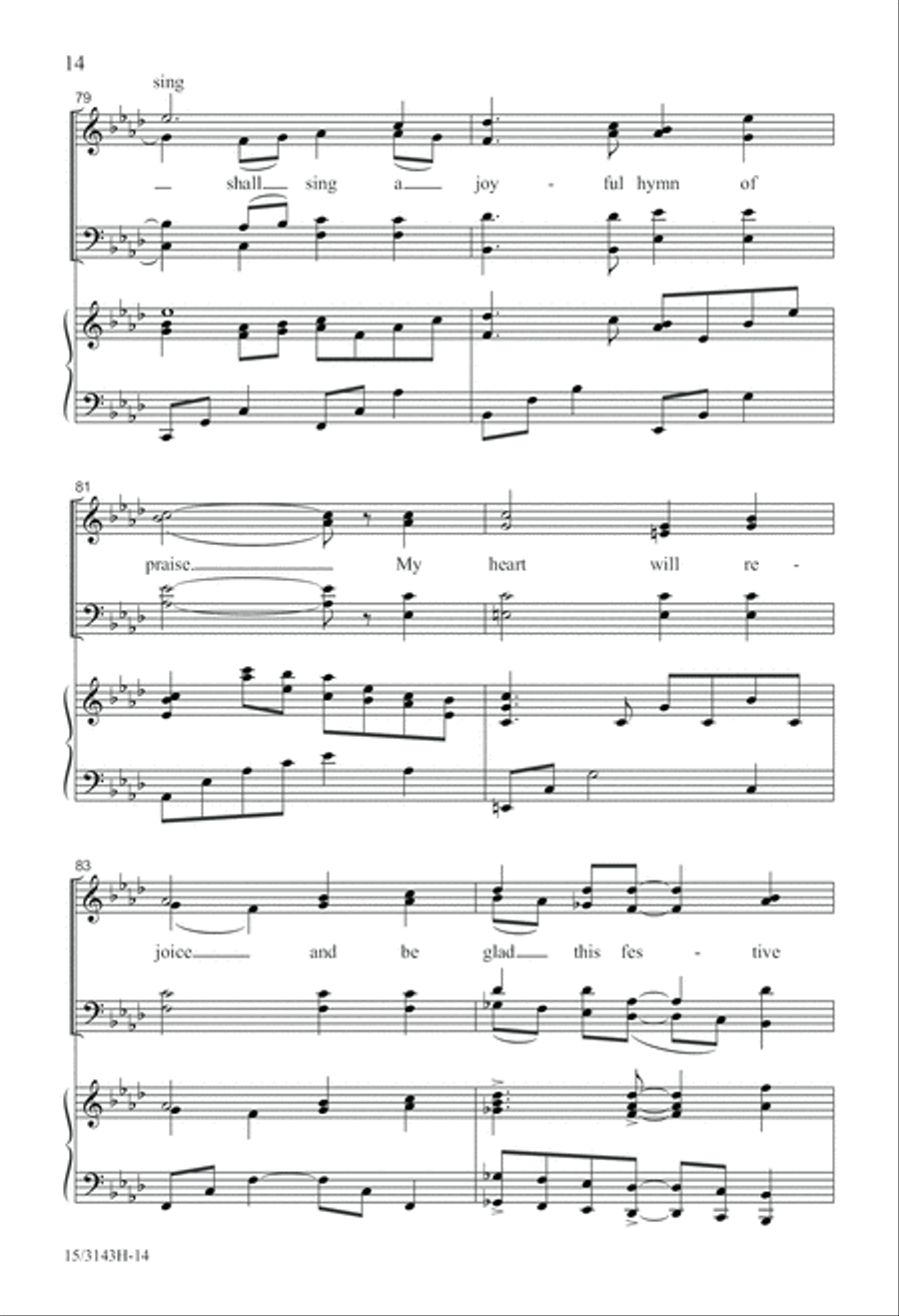 Awake, My Soul, and Sing! 4-Part scores gallery preview page 14