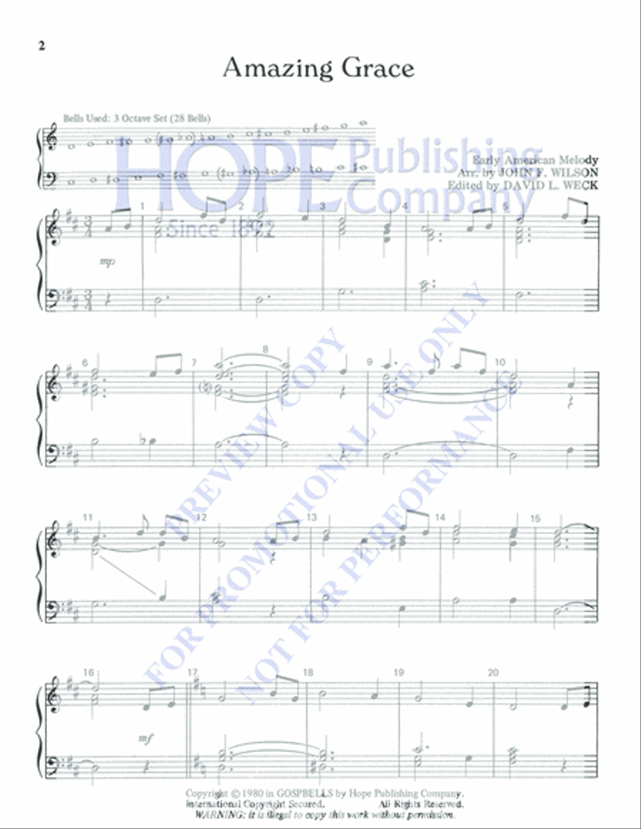 Amazing Grace 3-Octaves scores gallery preview page 2