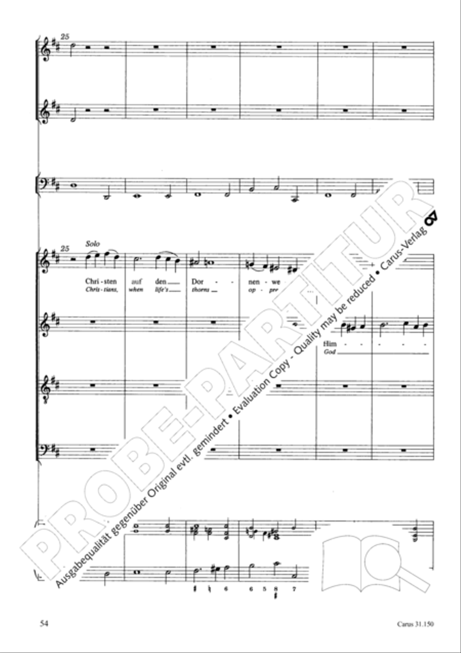 O my Lord, I long for thee (Nach dir, Herr, verlanget mich) 4-Part scores gallery preview page 57