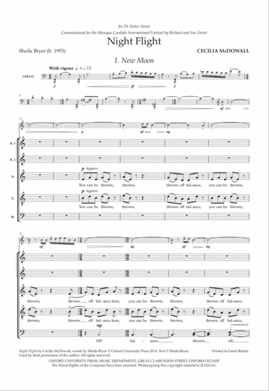 Night Flight Night Flight SSATB scores gallery preview page 3