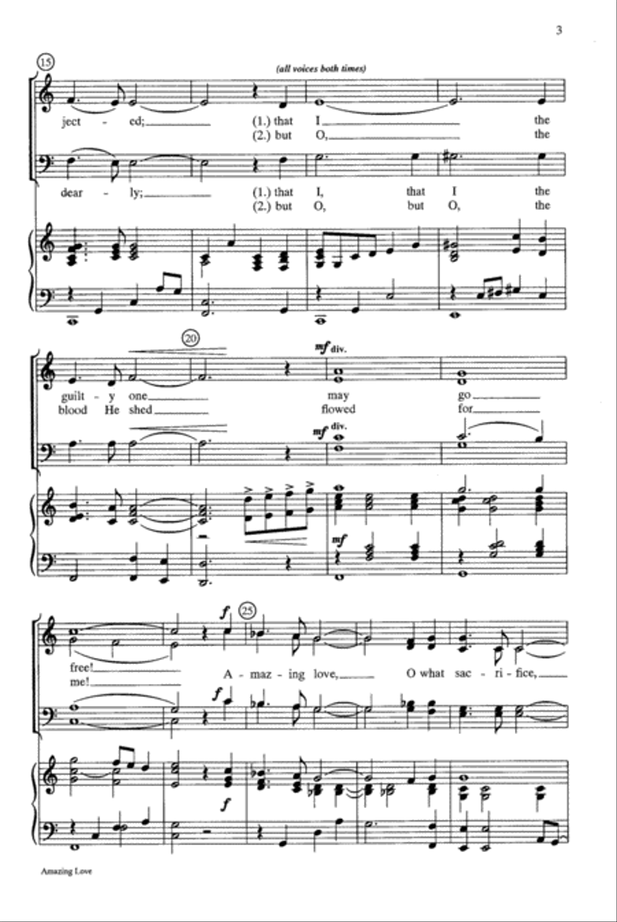 Amazing Love 4-Part scores gallery preview page 3