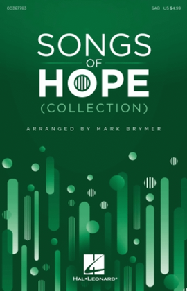 Book cover for Songs of Hope (Choral Collection)