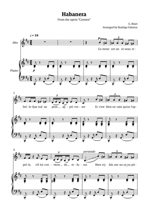 Habanera (for alto - B minor/major)