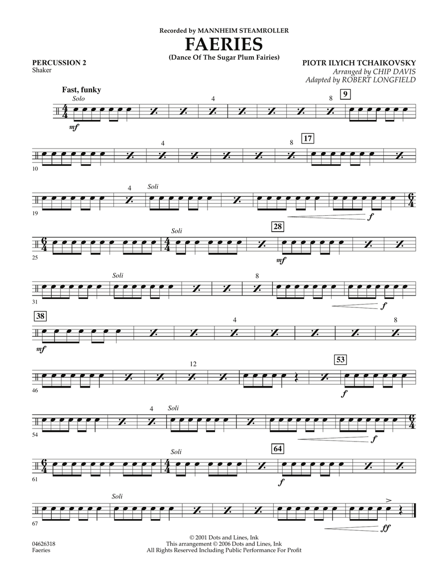 Faeries (from The Nutcracker) - Percussion 2 Orchestra scores gallery preview page 1