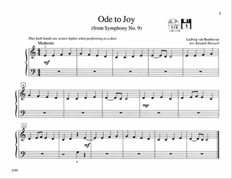 Classics Easy Piano scores gallery preview page 3