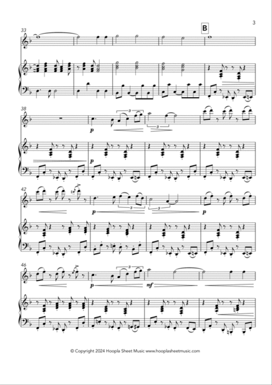 Battle Hymn of the Republic (Rock Style) Flute Solo scores gallery preview page 3