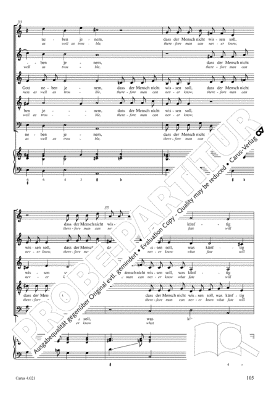 Schein: Israelsbrunnlein. Fontana d'Israel. Complete edition Choir scores gallery preview page 112