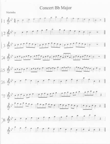 Beginning Keyboard Exercise Packet (Solo, Front Ensemble, Marimba, Vibraphone)
