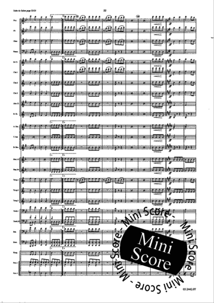 Suite de Salon Concert Band scores gallery preview page 27