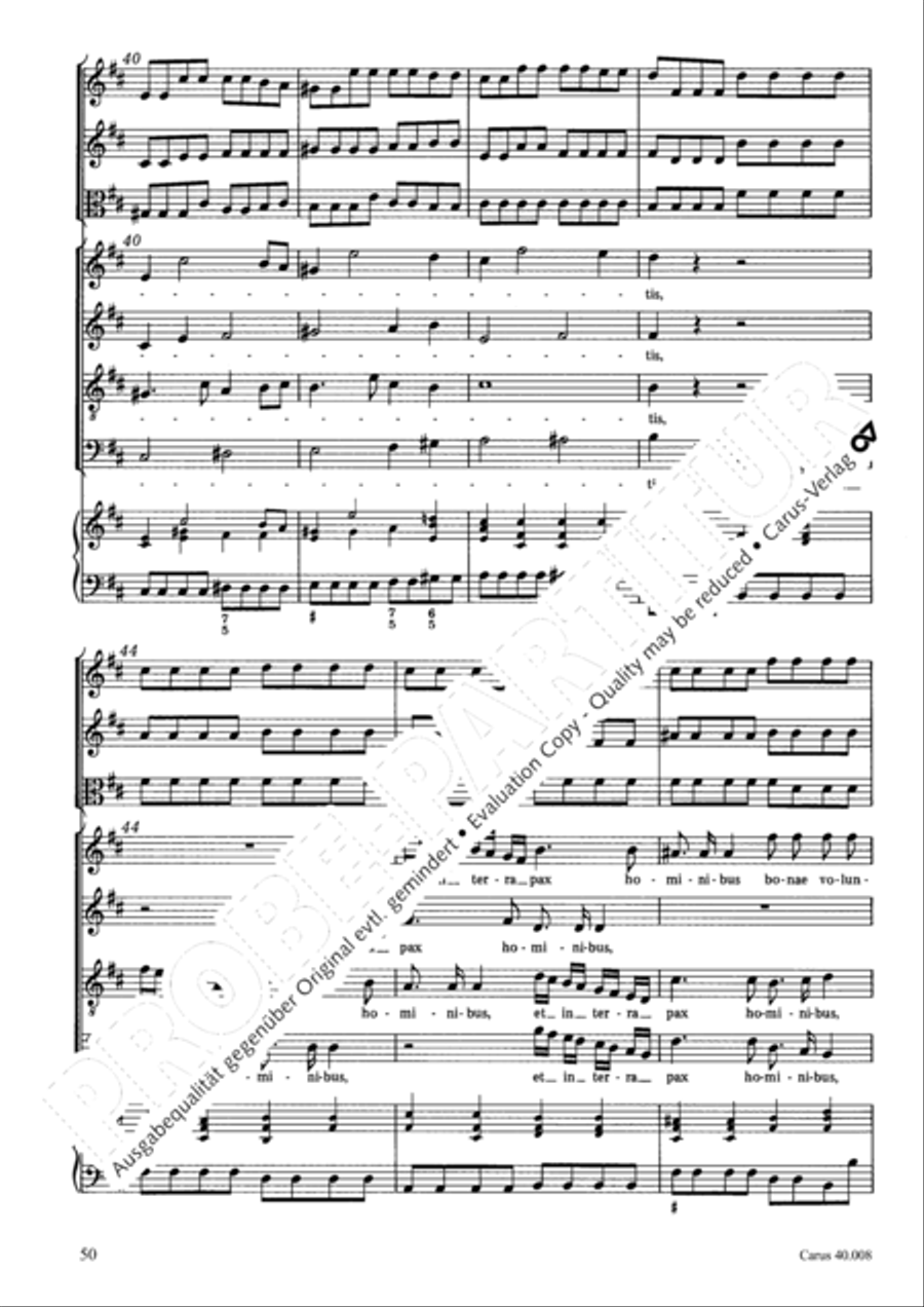 Introduzione e Gloria 4-Part scores gallery preview page 51