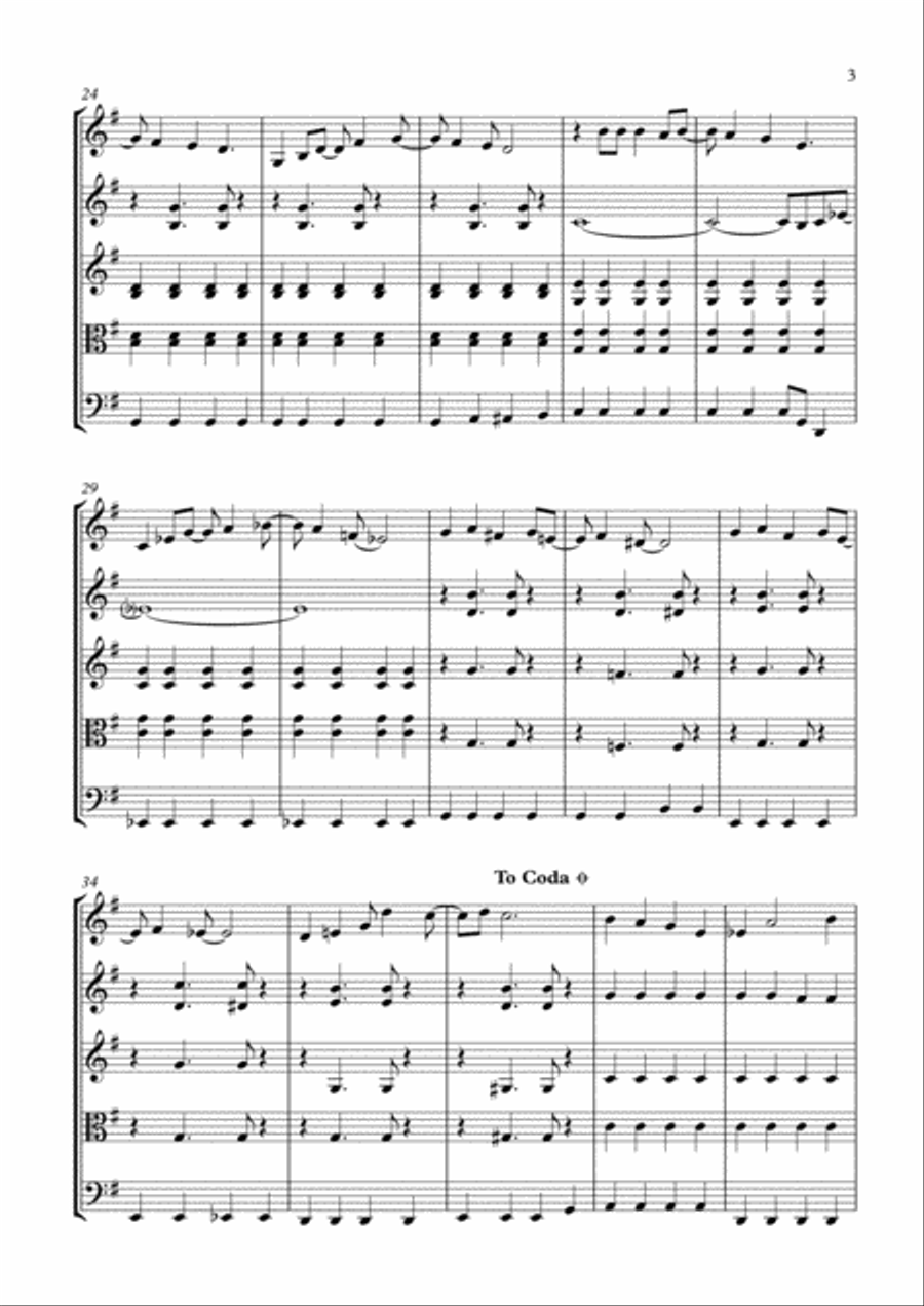 All I Want For Christmas Is You String Quartet scores gallery preview page 3
