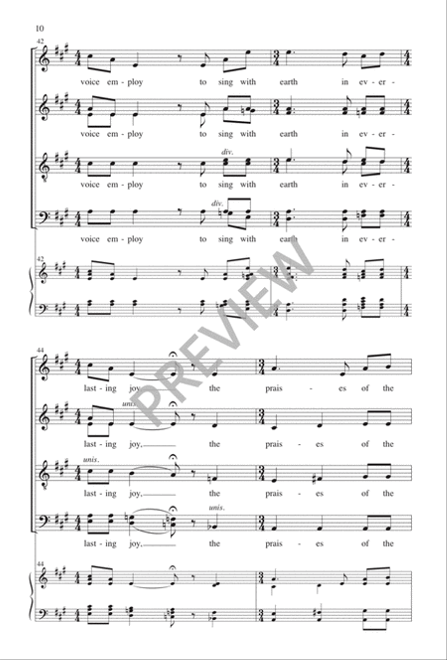 A Babe Was Born on Winter's Night 4-Part scores gallery preview page 11