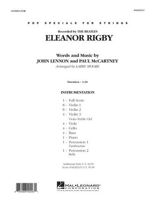 Book cover for Eleanor Rigby - Full Score
