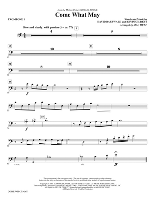 Book cover for Come What May (from Moulin Rouge) (arr. Mac Huff) - Trombone 1