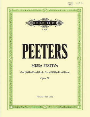 Book cover for Missa Festiva Op. 62