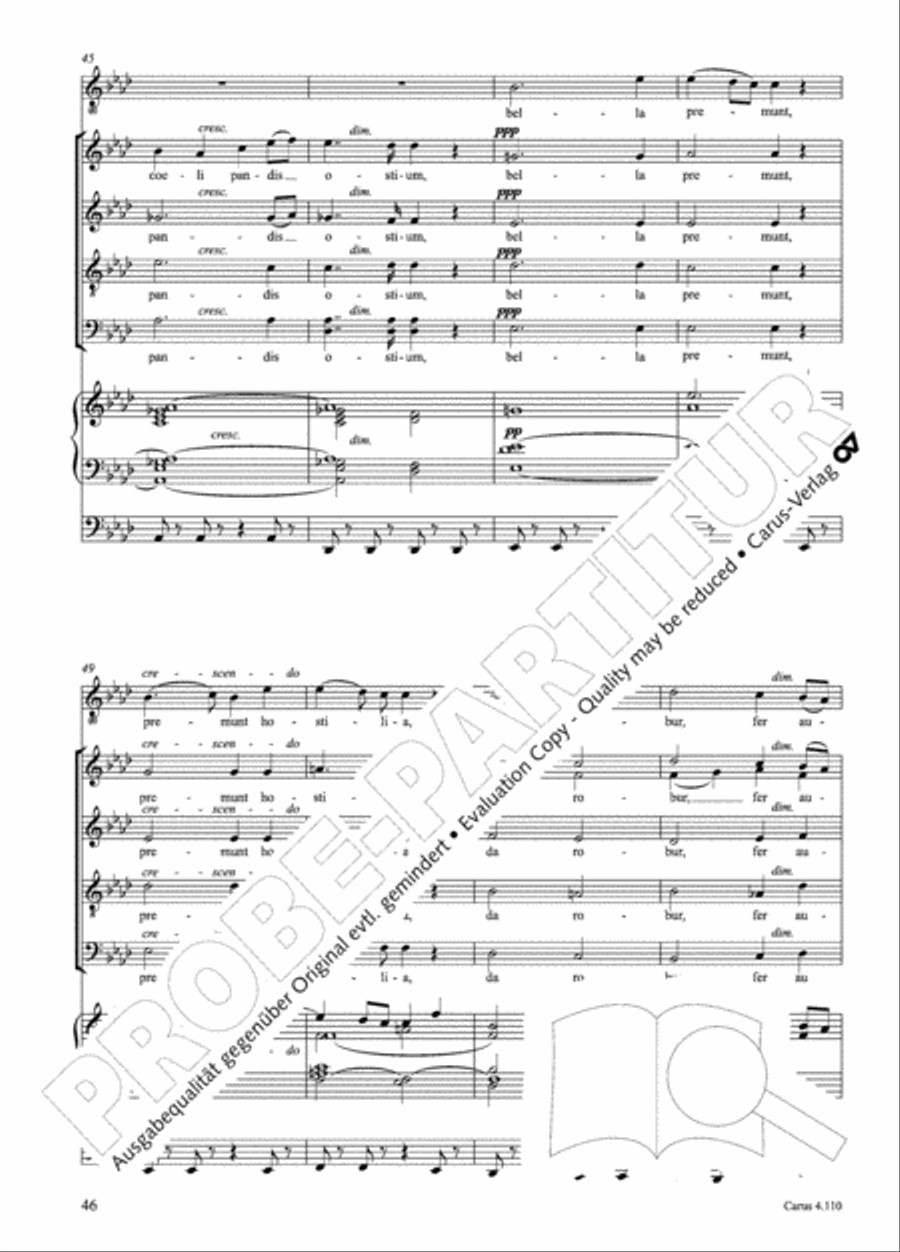 20 Latin Motets (Chants sacres latin/ 20 latein. Motetten) 4-Part scores gallery preview page 47