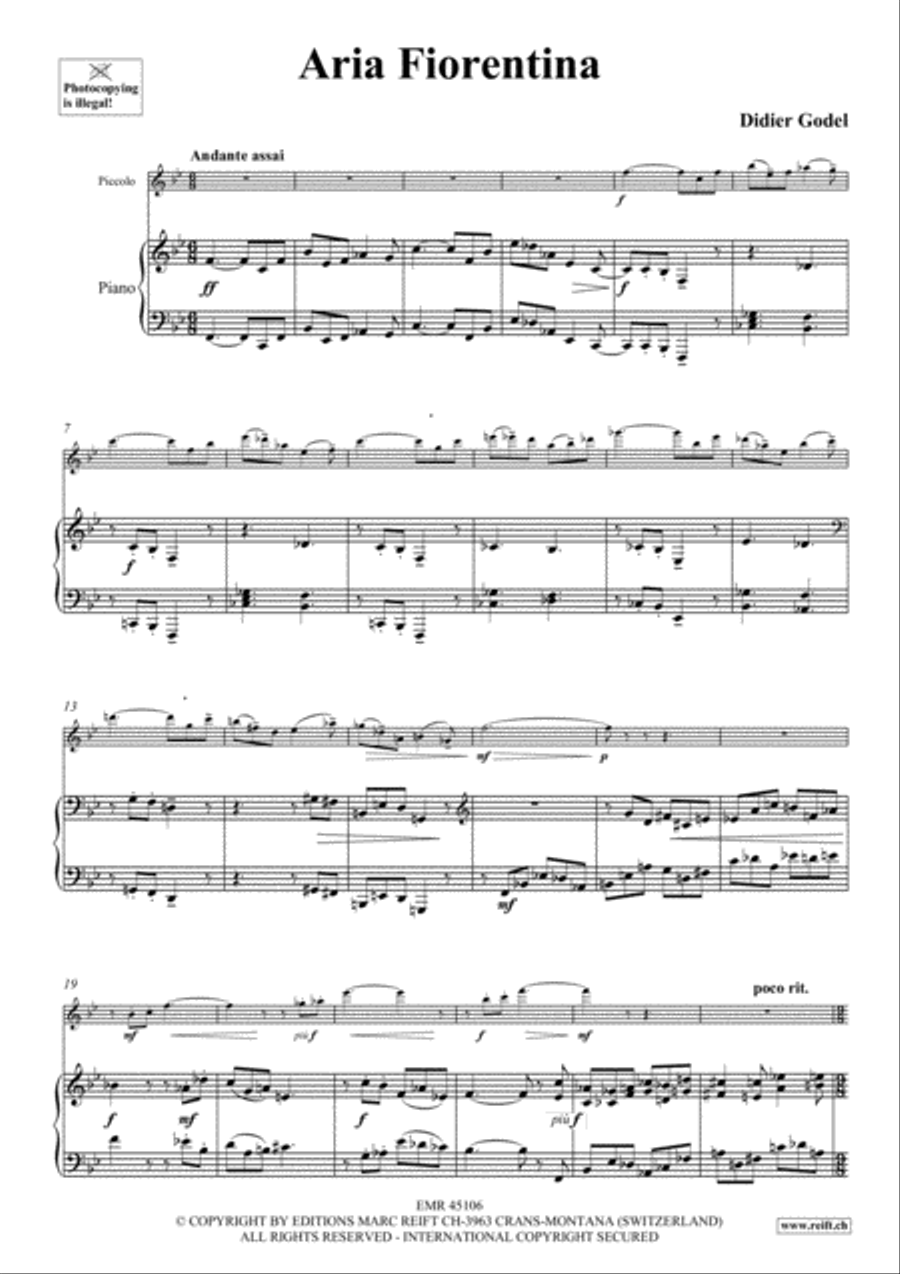Aria Fiorentina Piccolo scores gallery preview page 4