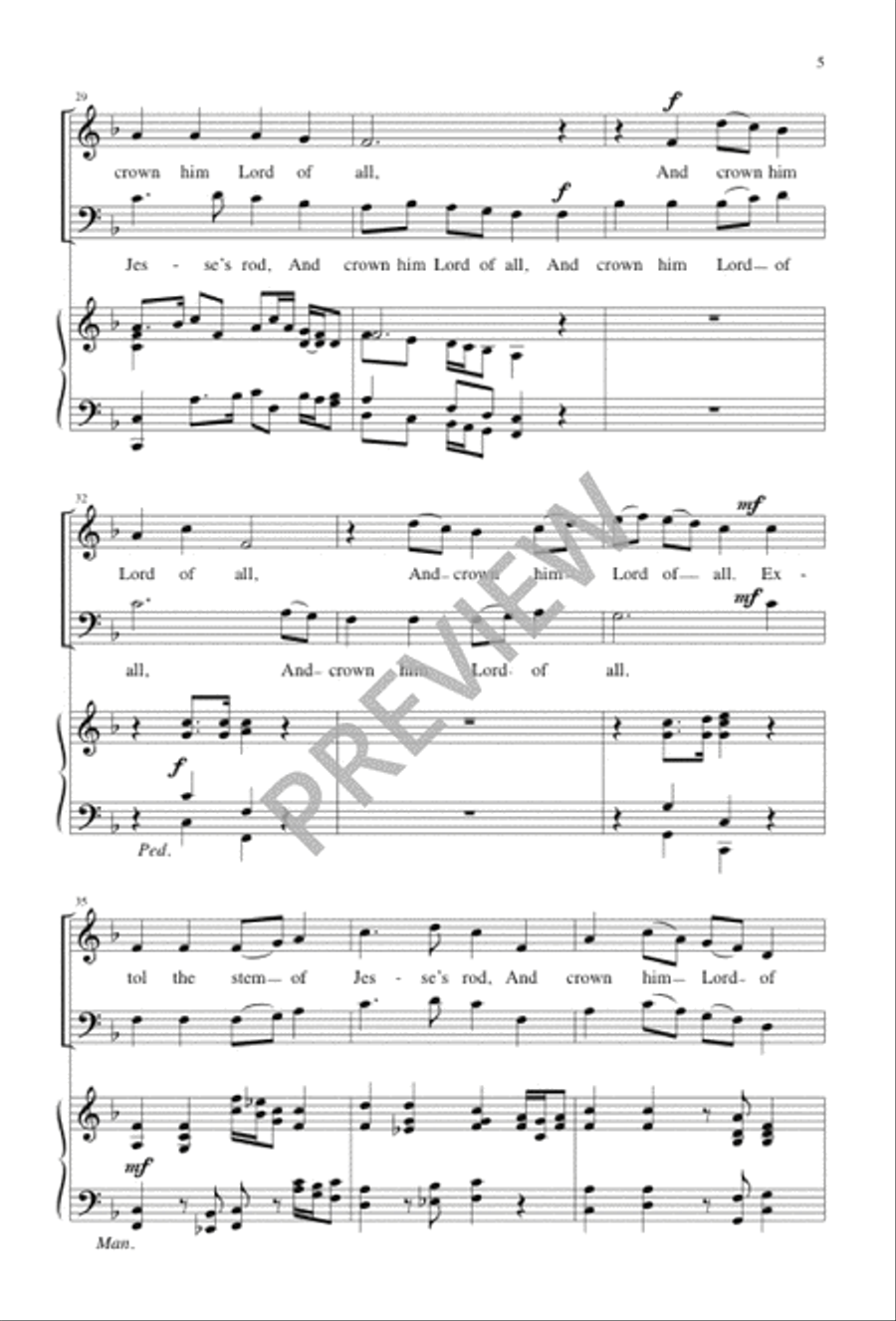 All Hail the Power of Jesus' Name 2-Part scores gallery preview page 6