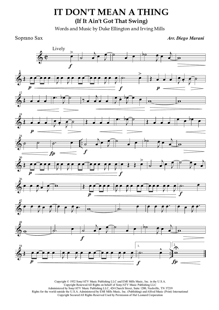 It Don't Mean A Thing (If It Ain't Got That Swing) Woodwind Quartet scores gallery preview page 2