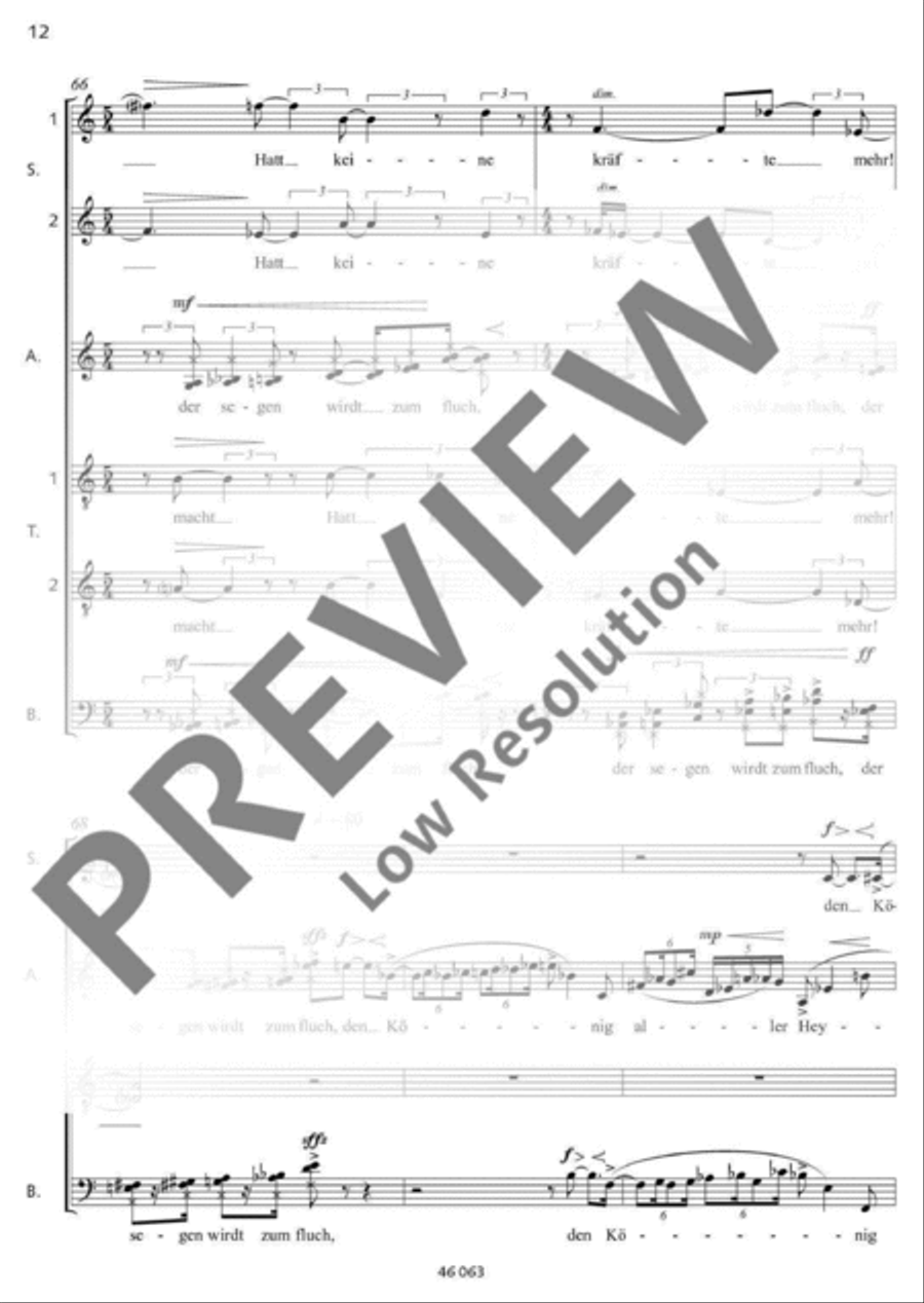 Karfreitags-Sonett Karfreitags-Sonett 4-Part scores gallery preview page 13