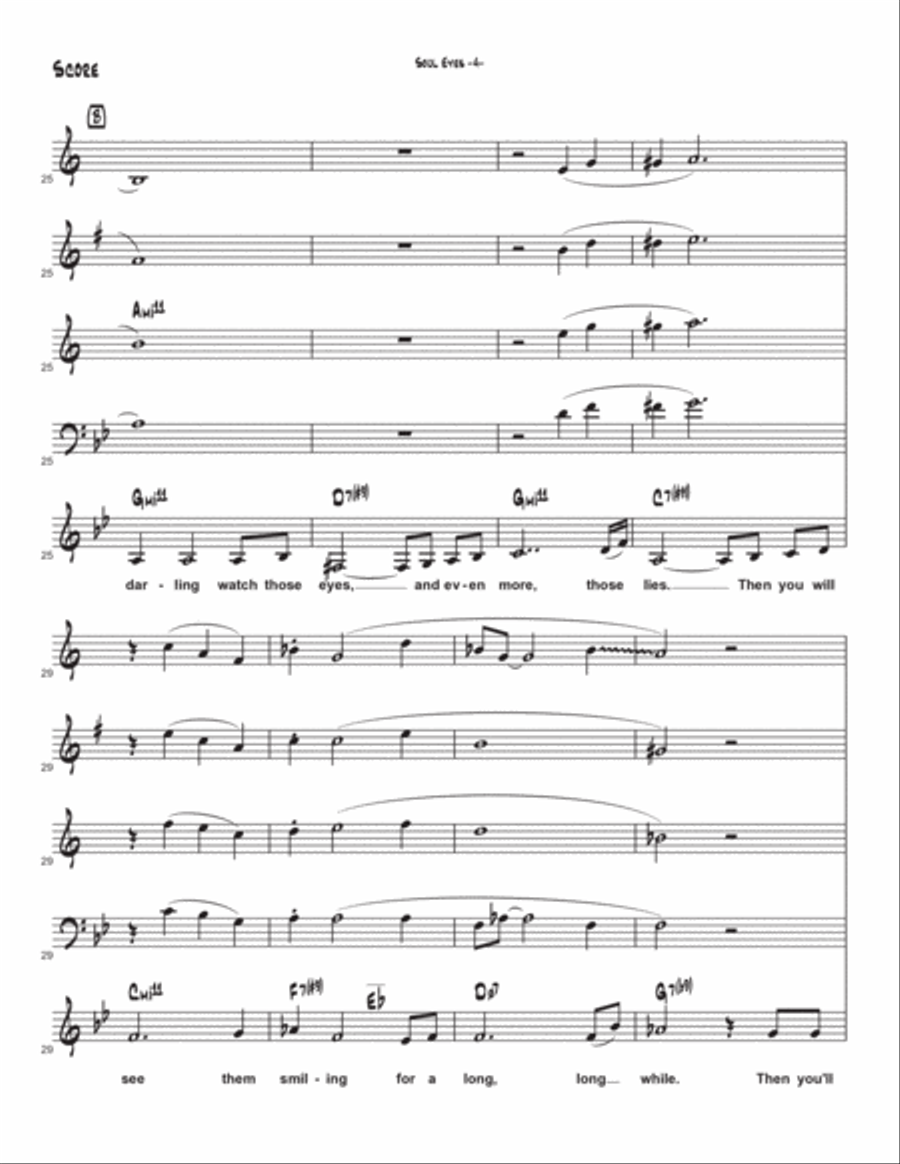 Soul Eyes Jazz Ensemble scores gallery preview page 5