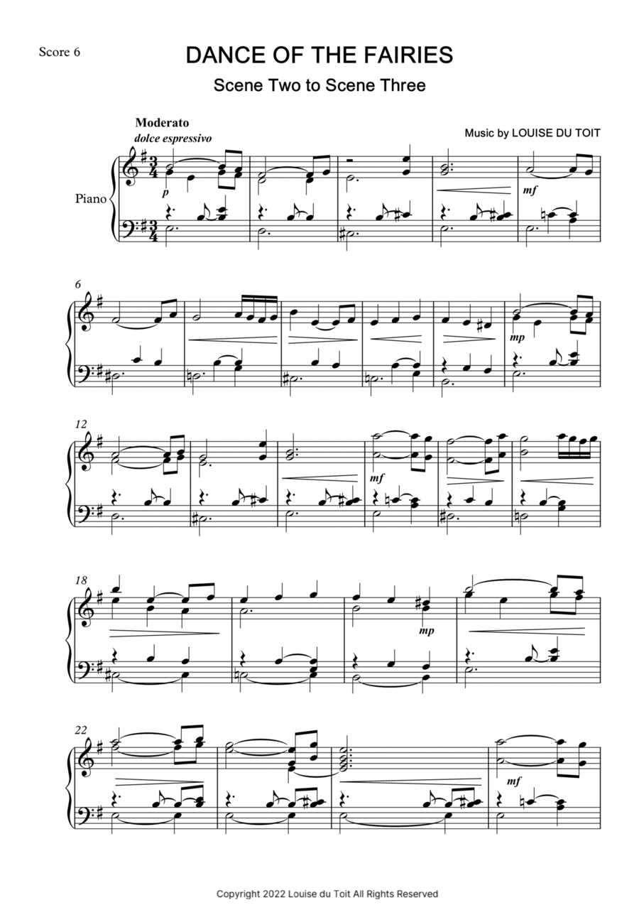 The Witch of Woccabocca - Dance of the Fairies Piano Solo scores gallery preview page 1