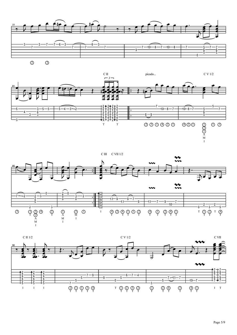 Vicente Amigo - De Mi Corazon Al Aire - 01 - De Mi Corazon Al Aire Electric Guitar scores gallery preview page 5