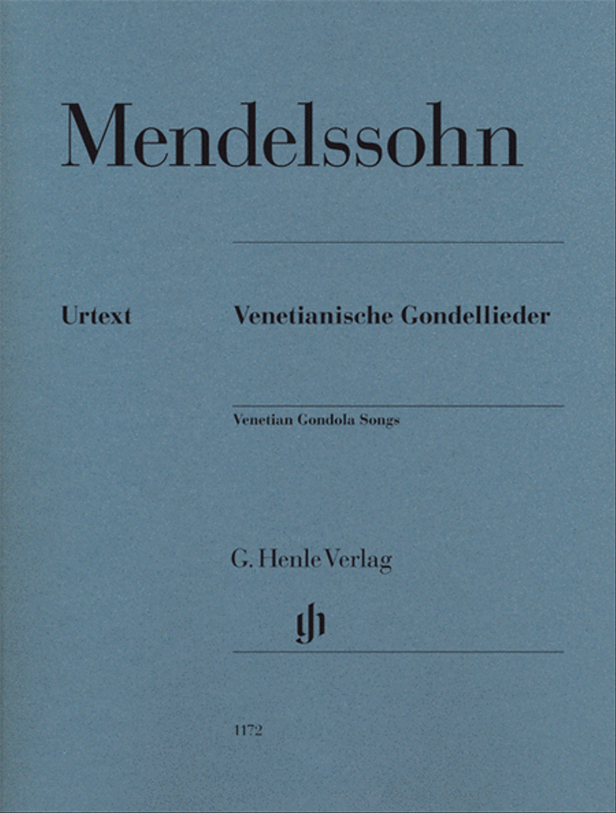 Felix Mendelssohn – Venetian Gondola Songs Piano Solo scores gallery preview page 1