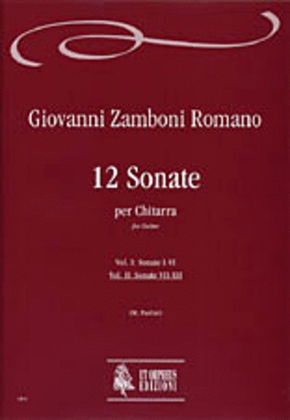 Book cover for 12 Sonatas for Guitar - Vol. 2: Sonatas Nos. 7-12