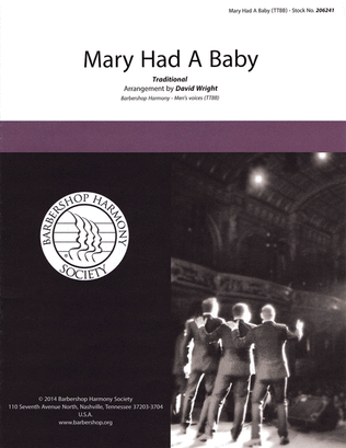Book cover for Mary Had a Baby