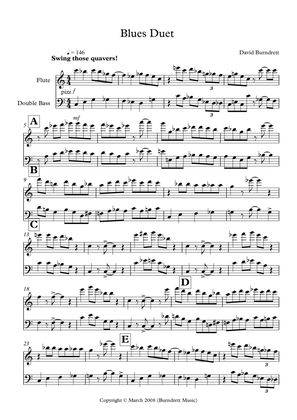 Blues Duet for Flute and Double Bass